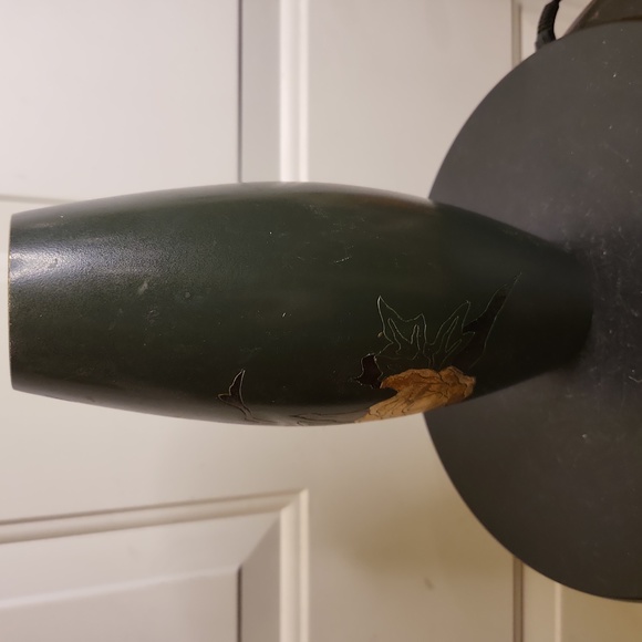 Japanese Mixed Metal Artist Signed Brass/Bronze Zogan Rose Vase - Picture 7 of 12